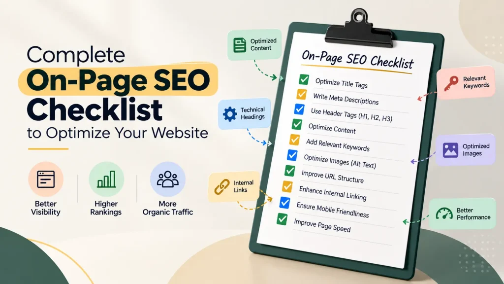 Complete On Page SEO Checklist to Optimize Your Website
