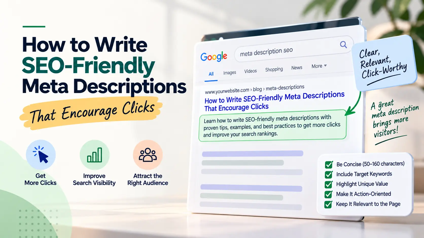 How to Write SEO Friendly Meta Descriptions That Encourage Clicks
