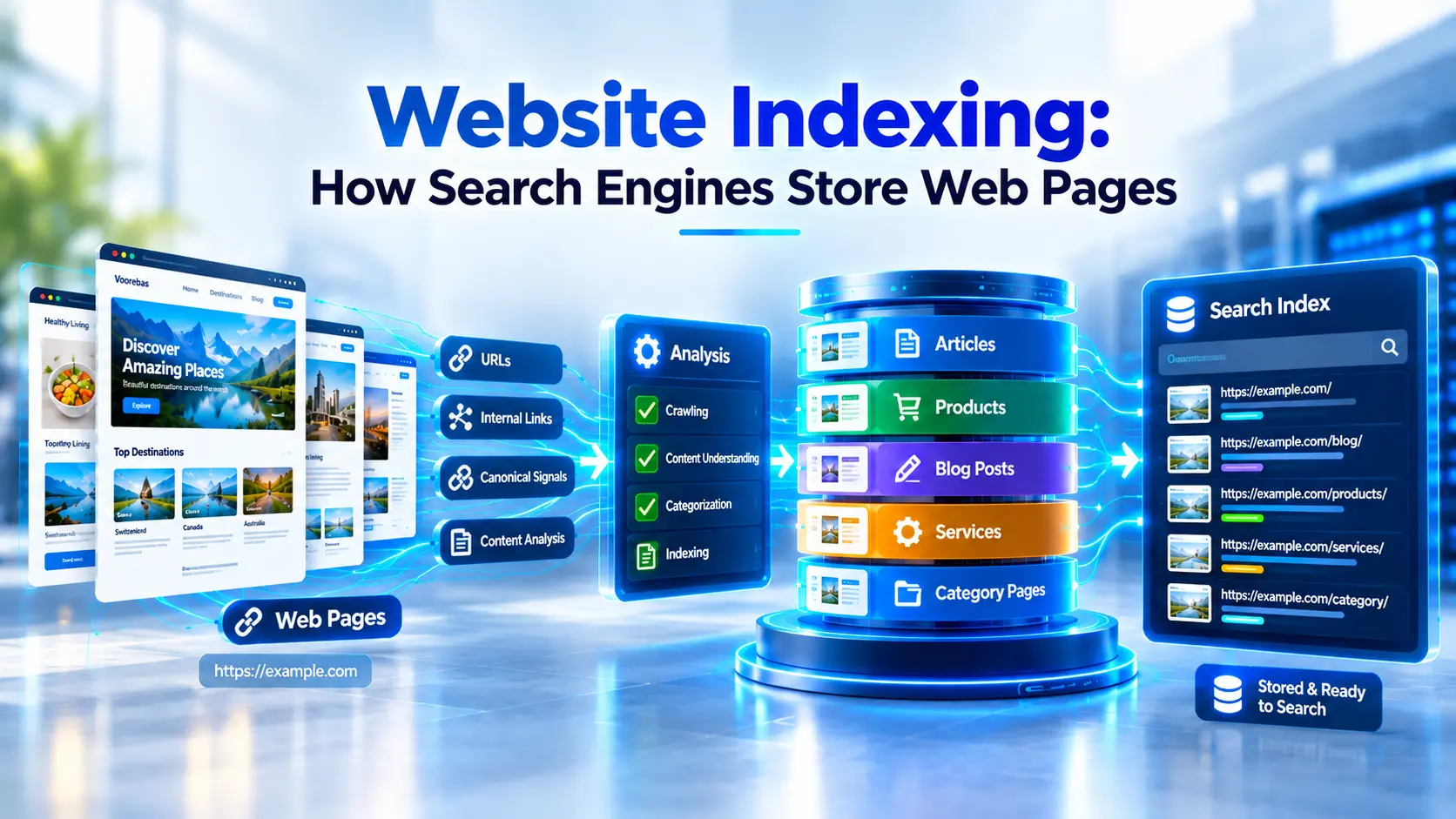 Website Indexing How Search Engines Store Web Pages